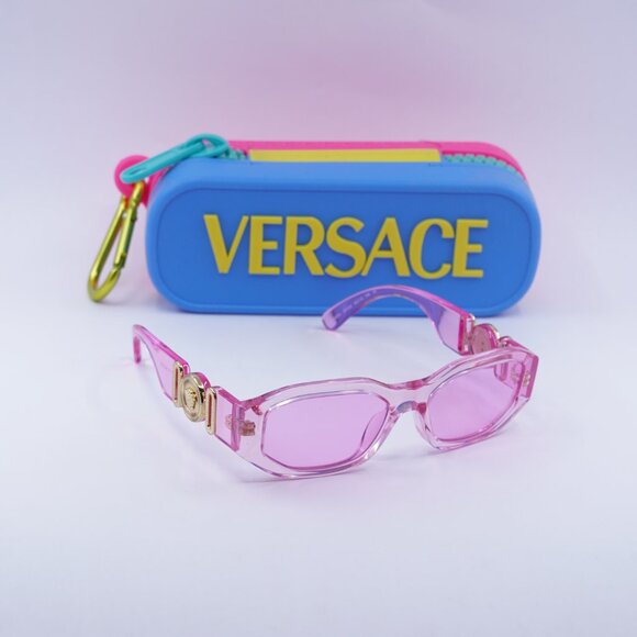 Versace Kids VK4429U 5370/5 Sunglasses Pink Geometric Frame, Fuchsia Lenses - Picture 10 of 10